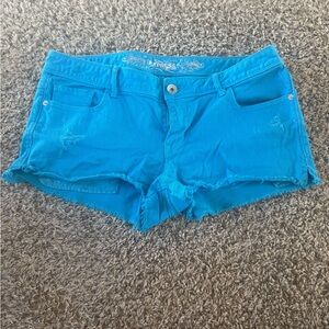 Express Women's Blue Denim Shorts